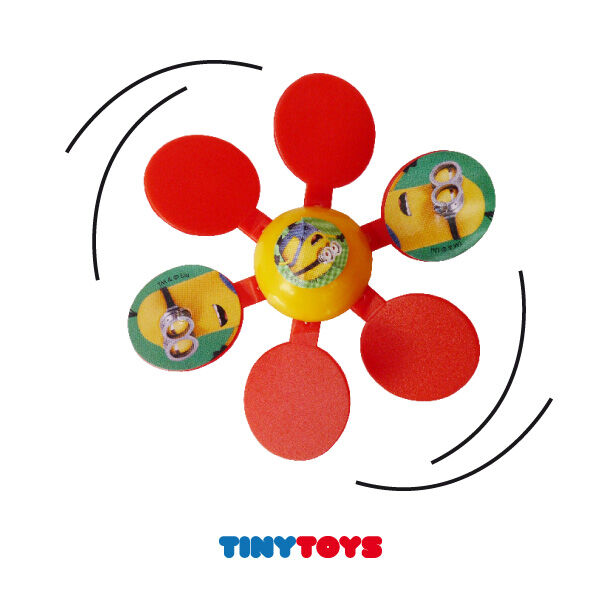 Personalizzabili - Giochi - Trottola fiore 6 pale con 3 adesivi