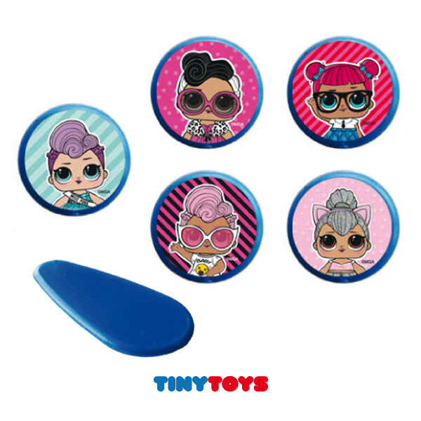 Game tiddlywinks with stickers